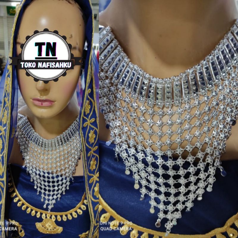 kalung pengantin | perhiasan pengantin | acesoris pengantin | kalung gold | kalung silver