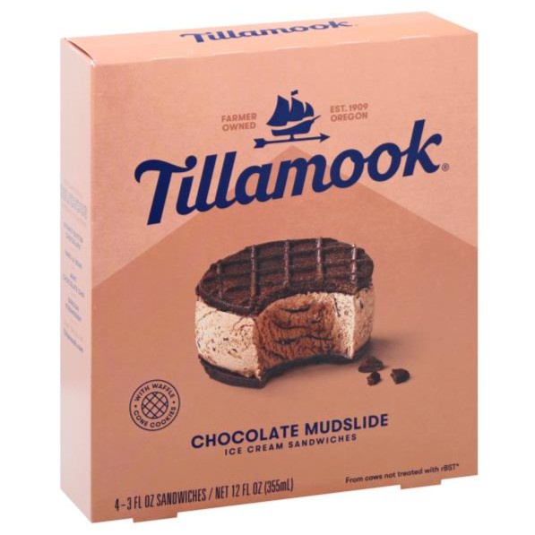 

Coklat Import - [New] Tillamook - Chocolate Mudslide Sandwices Ice Cream Import