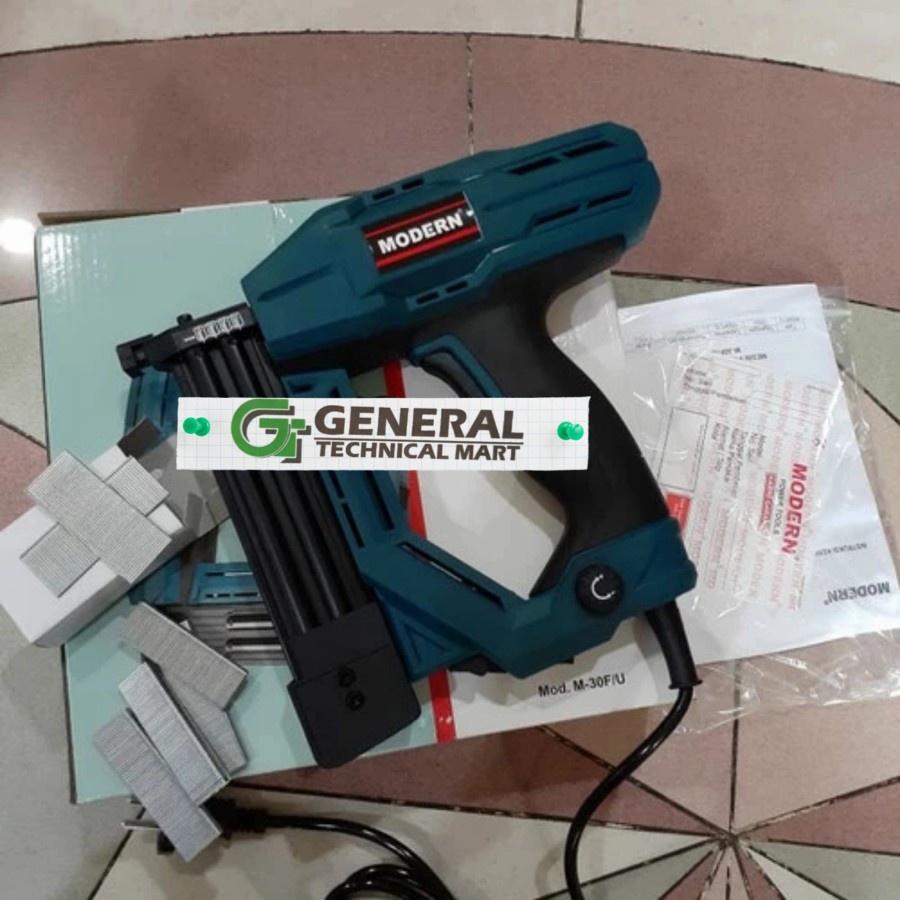 Modern M 30FU Staples Paku Tembak Elektrik Listrik M-30FU Mesin