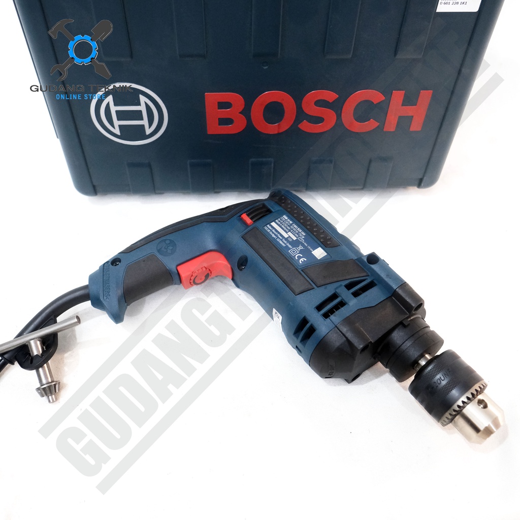 Impact Drill 16mm BOSCH GSB16RE / Mesin Bor Tangan Besi Beton Kayu 16 mm GSB 16 RE - Bor Tangan LISTRIK GSB-16RE BOSCH