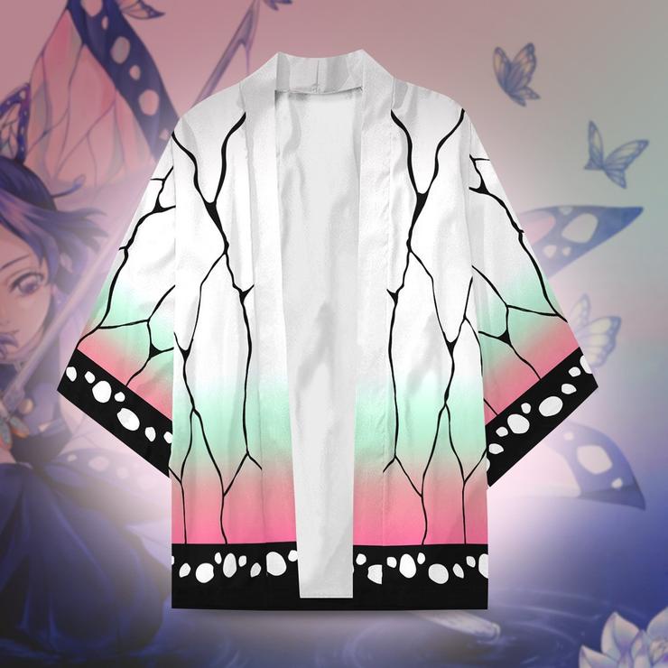 Kimono haori Cosplay Anime Kimetsu No Yaiba Shinobu Kocho