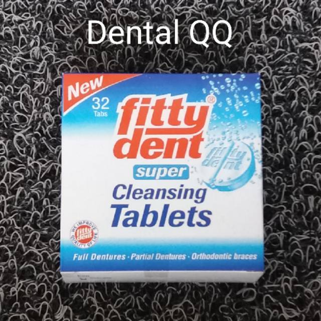 Pembersih gigi palsu Fittydent cleansing tablet