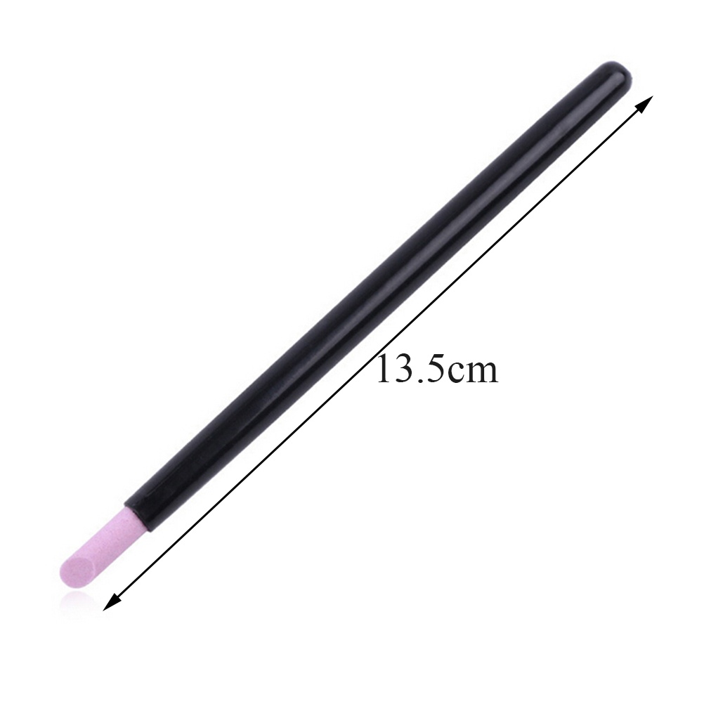 [FULL] nail pusher pens manicure alloy diamond body quartz head scrub stone cuticle