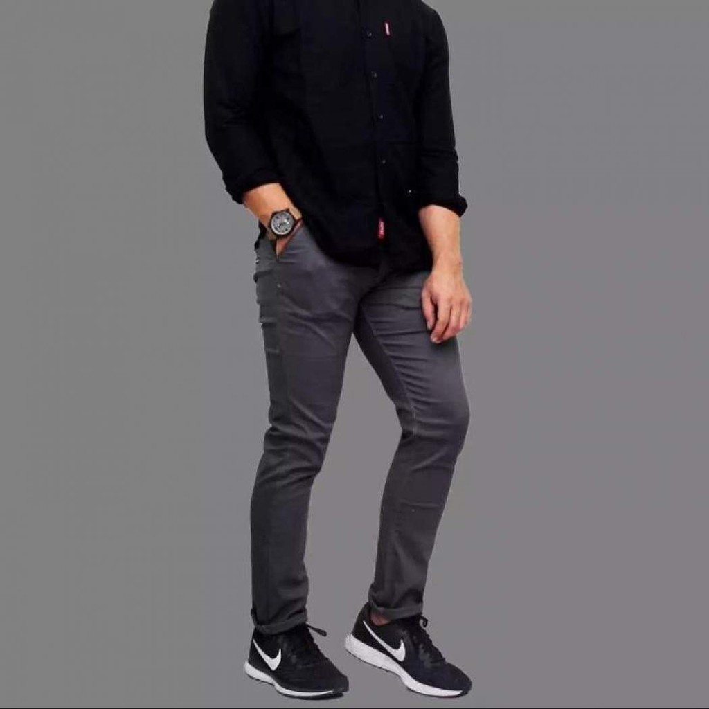 celana chino panjang pria / celana chino pria slim fit