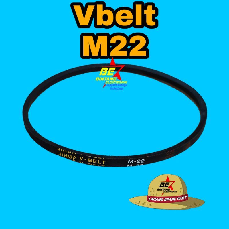 VBELT M22 V-BELT MESIN CUCI M-22 V BELT M 22 VAN BEL 520