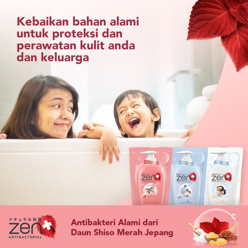 SABUN MANDI CAIR ZEN ANTI BACTERIAL 400 ML / SABUN MANDI CAIR /  ZEN SABUN MANDI