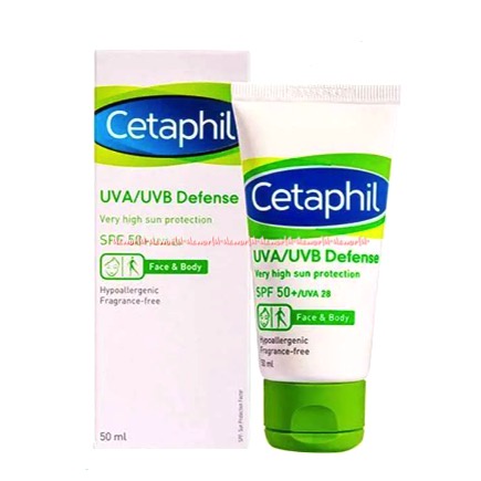 Cetaphil UVB Defense Spf 50 Face Body Hypoallergenic 50ml Mudah Diserap Cetapil Spf50 Hipo allergenic