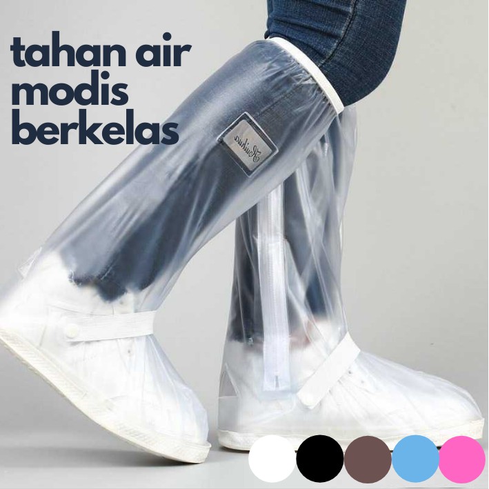 Jas Hujan Sepatu Cover Sepatu Anti Air Hujan Transparan Pelindung Cover Shoes Rain