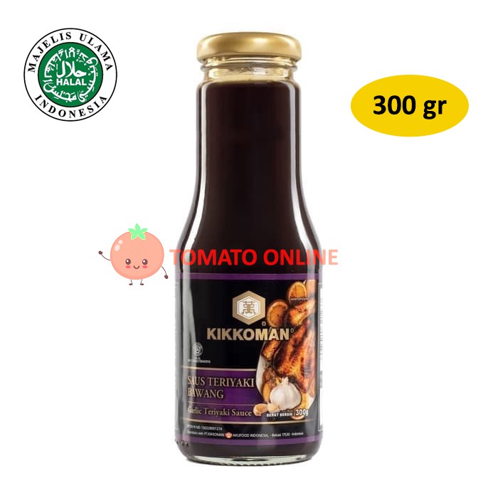 Kikkoman Garlic Teriyaki Sauce Saus Saos Bawang Halal 300 G gr gram / 300gr