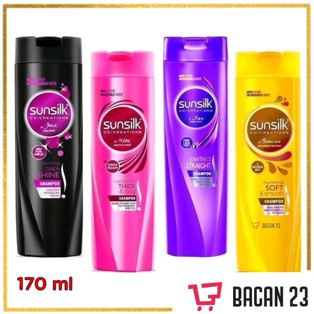 Sunsilk Co-Creations Shampoo (170ml) ( Black Shine / Soft&amp;Smooth )