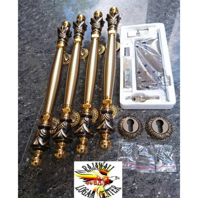 Handle pintu rumah minimalis kuningan