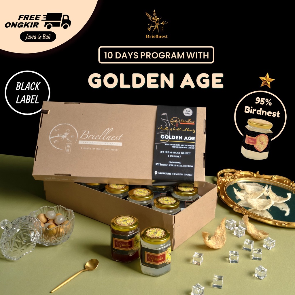 

BRIELLNEST GOLDEN AGE Minuman Sarang Burung Walet [10 x 200ml]