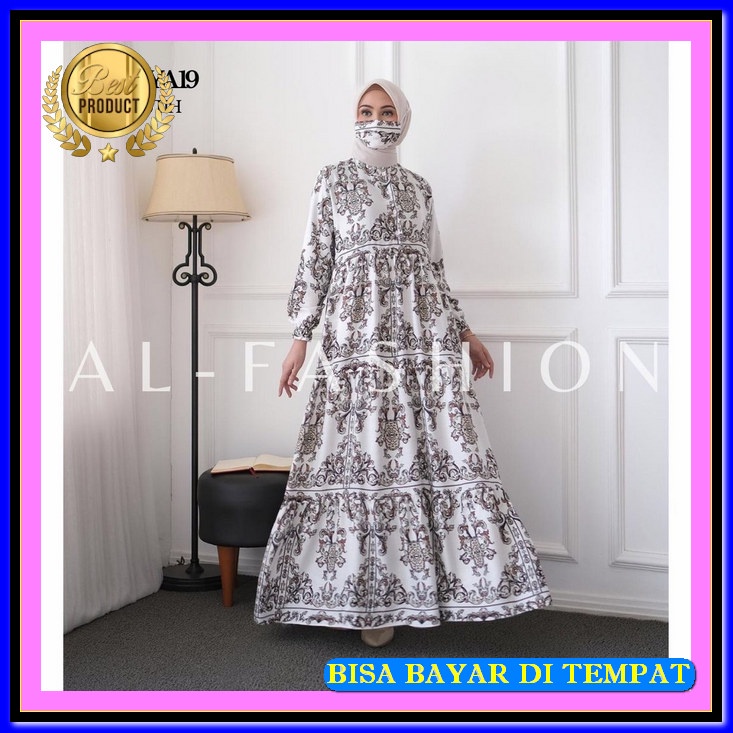 Syar'I Casual Premium Elegan Ori Gamus Cewek Remaja Dewasa Bju Perempuan Sari Syar I Bj Fashion Musl