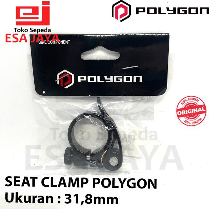 Seat Clamp Polygon 31.8mm 31.8 31,8 mm Seatclamp Sepeda Sadel Original CUCI GUDANG 004 | CASHBACK