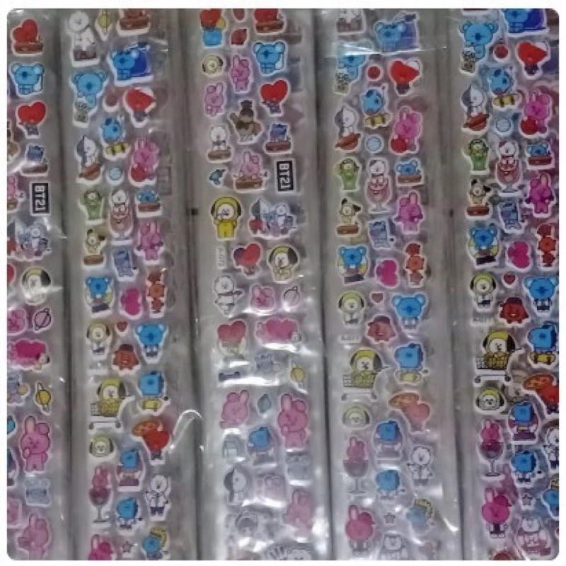 Jual STIKER BT21 TIMBUL TERMURAH ISI 40 | Shopee Indonesia