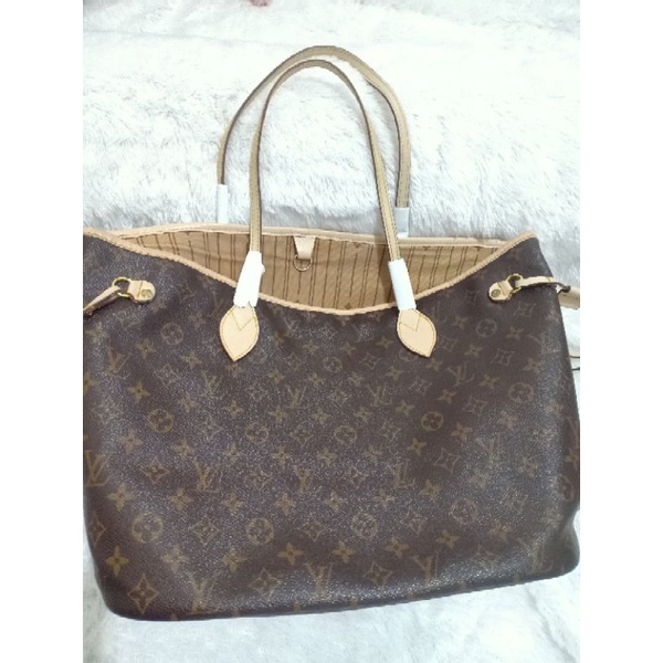 Preloved Tas Ala LV Neverfull lengkap noser