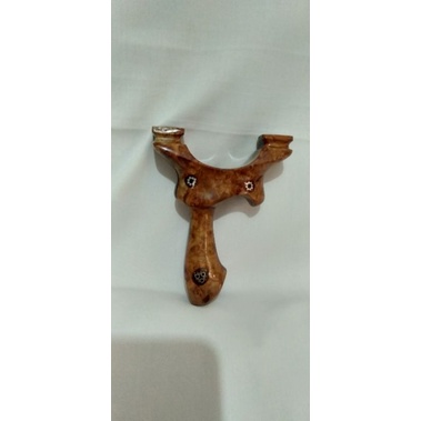 OTT kayu red burl amboyna ketapel slingshot catapult