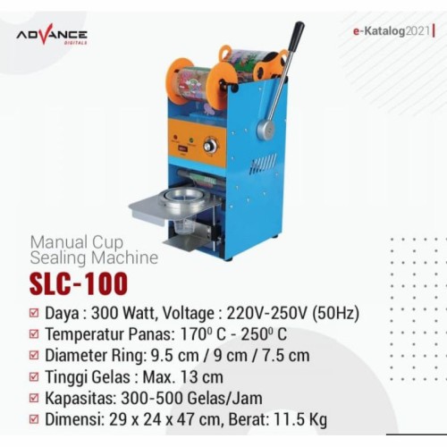 Alat Press Gelas Plastik / CUp Sealer Advance SLC100