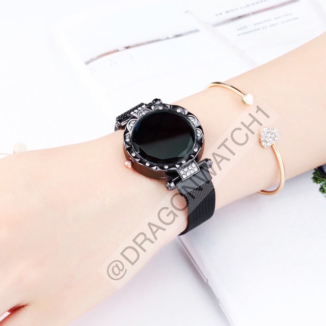 ［Ready Stock］Jam tangan wanita magnet digital LED Diameter   S1123