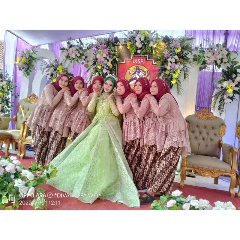 Real Pick Plisket Batik Bawahan Kebaya Wanita pakaian kondangan dan wisuda kekinian