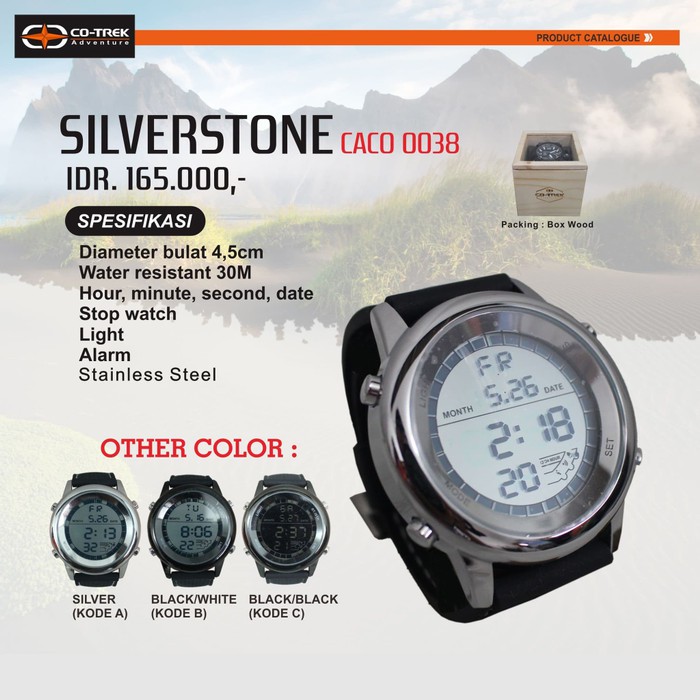 jam tangan digital watch cotrek silverstone/ Jam Tangan Pria/ Jam Tangan Adventure