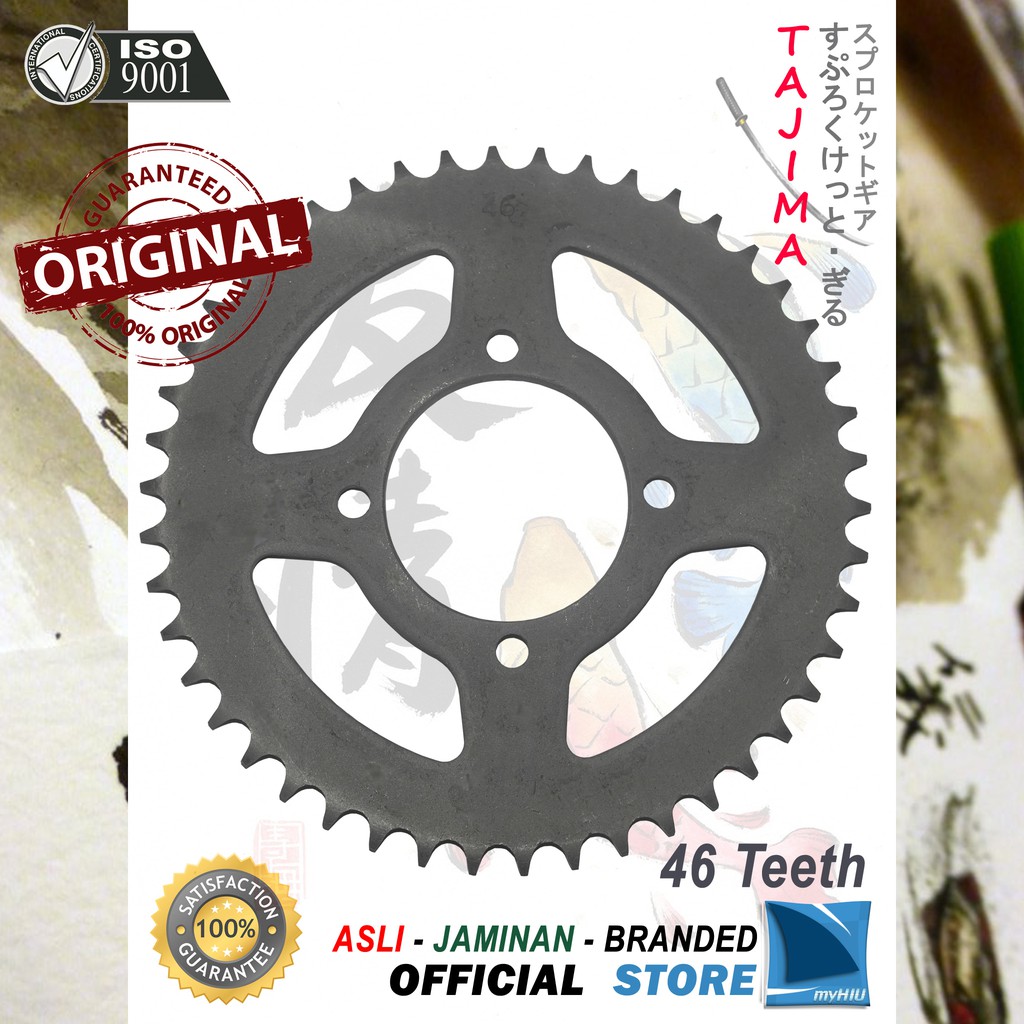 Gigi Tarik 40T ~ 50T SUZUKI Smash / New, Arashi, Titan Gir Belakang - Rear Sprocket Gear TAJIMA