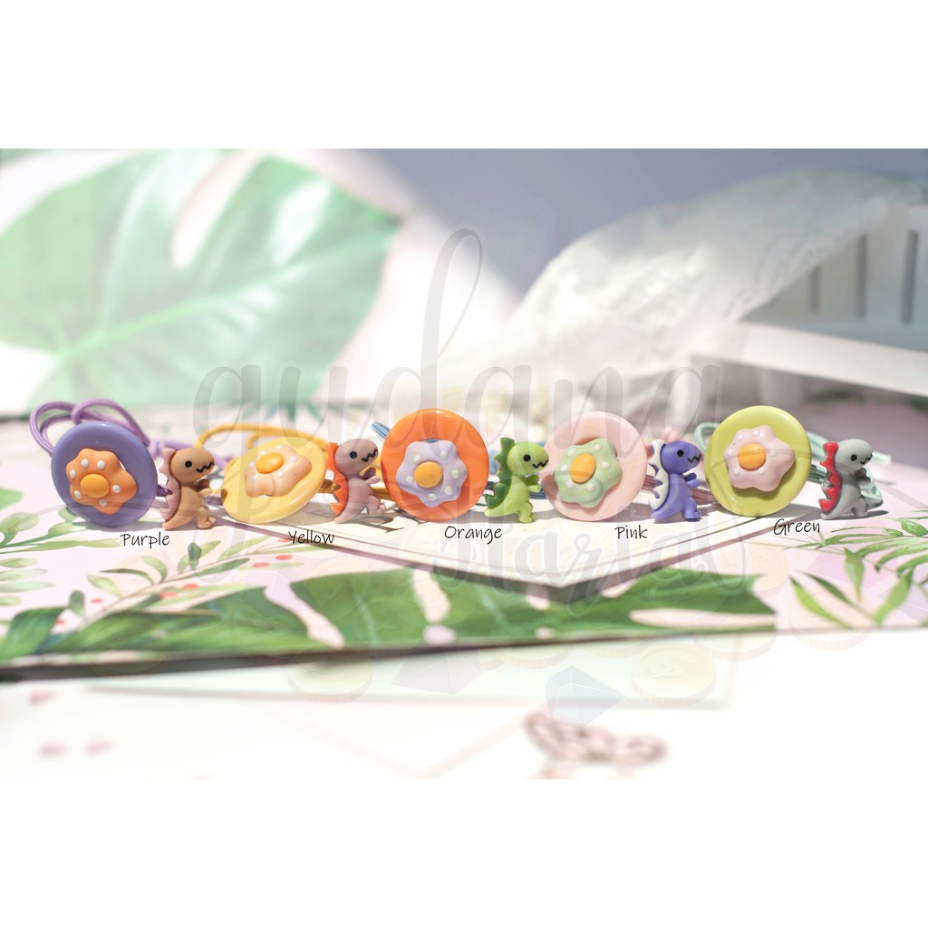 Ikat Rambut Dinosaurus and Sunny Egg Telur Dino Lucu GH 201544