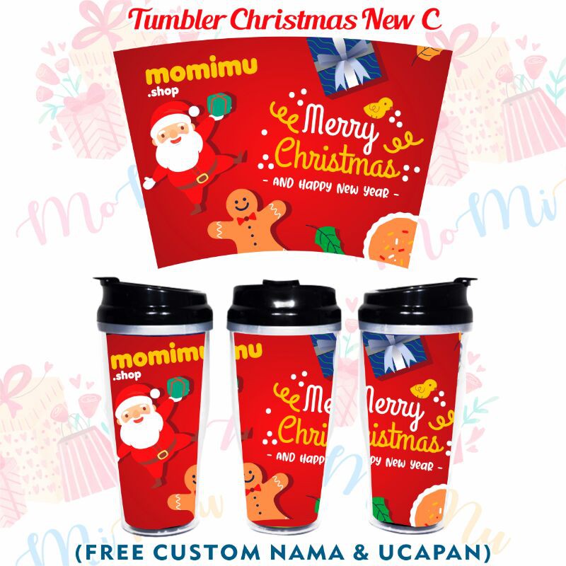 

Tumbler Kado/Hadiah/Souvenir/Merchandise Natal Christmas Custom Nama New C
