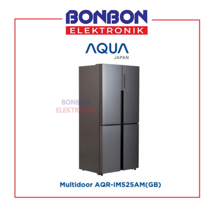 AQUA Kulkas 4 Pintu Side by Side Inverter AQR-IM525AM GB / IM525AMGB