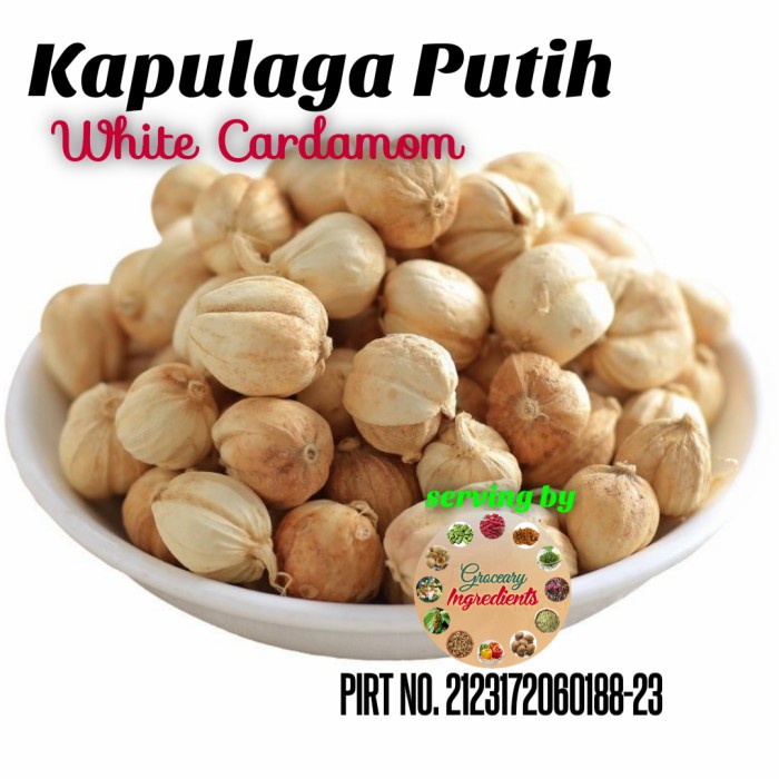 

Dijual White Cardamom 100gram / Kapol Jawa / Kapulaga Putih Lokal 100gram Berkualitas