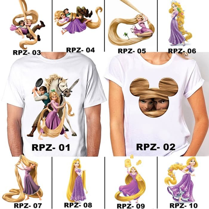 Kaos / Baju RAPUNZEL DEWASA 30 DESAIN (FREE TULISAN/NAMA)