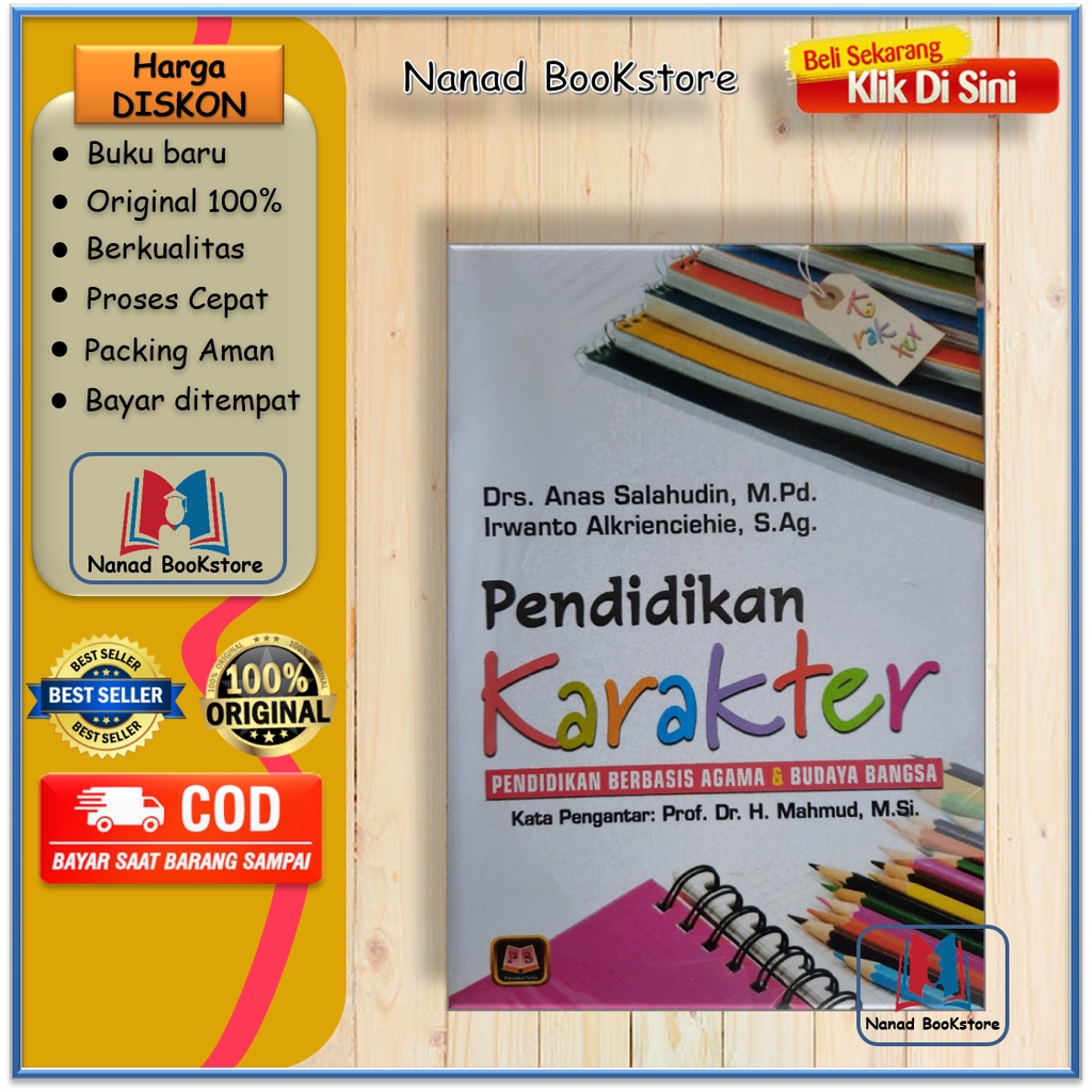 Jual Pendidikan Karakter Berbasis Agama Dan Budaya Bangsa Oleh Anas ...