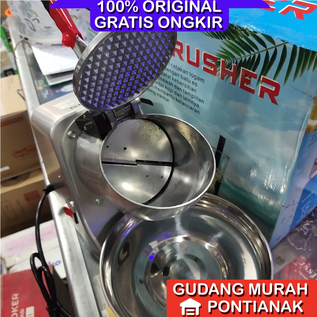 Mesin Pemarut Serut Es Batu mesin ice crusher 2 mata pisau VIPOO / ADVANCE