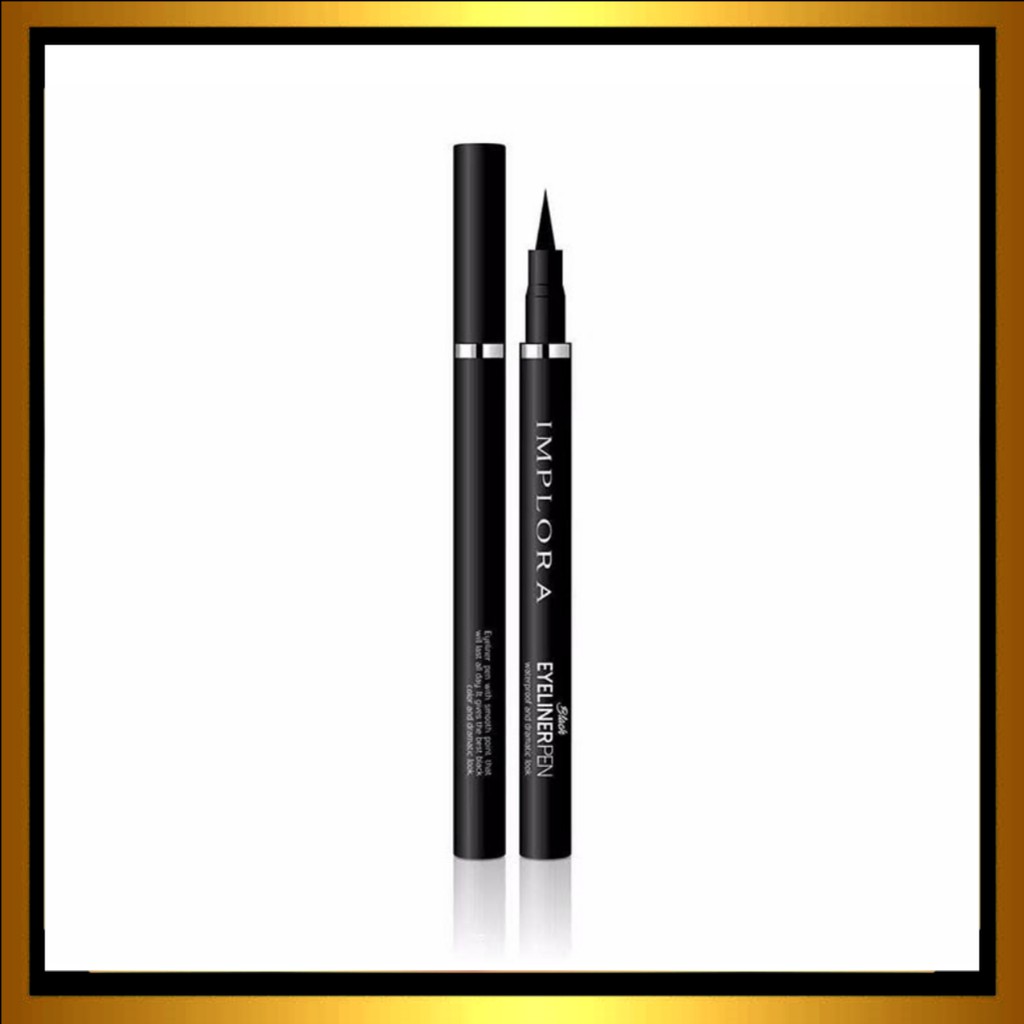 Implora Eyeliner Pen Spidol Warna Hitam Anti Air Dan Tahan Lama