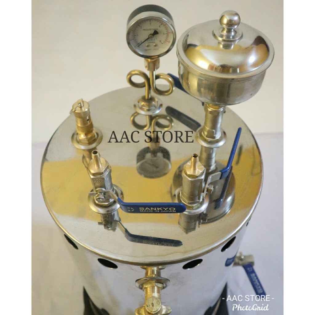 Setrika Uap Boiler Untuk Konveksi / Laundry 7,10,20,25,30,35 Liter