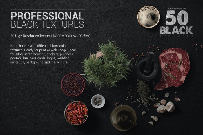 MEGA BUNDLE BLACK TEXTURES X200 - JPEG Ultra HD