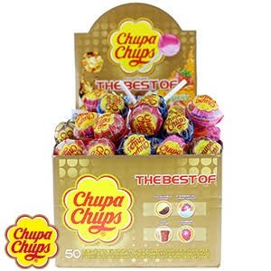 

504Omekho Chupa Chups Permen Lolipop Cupacup Manis Lolly Coklat Hisap Emut Jy60Jhh