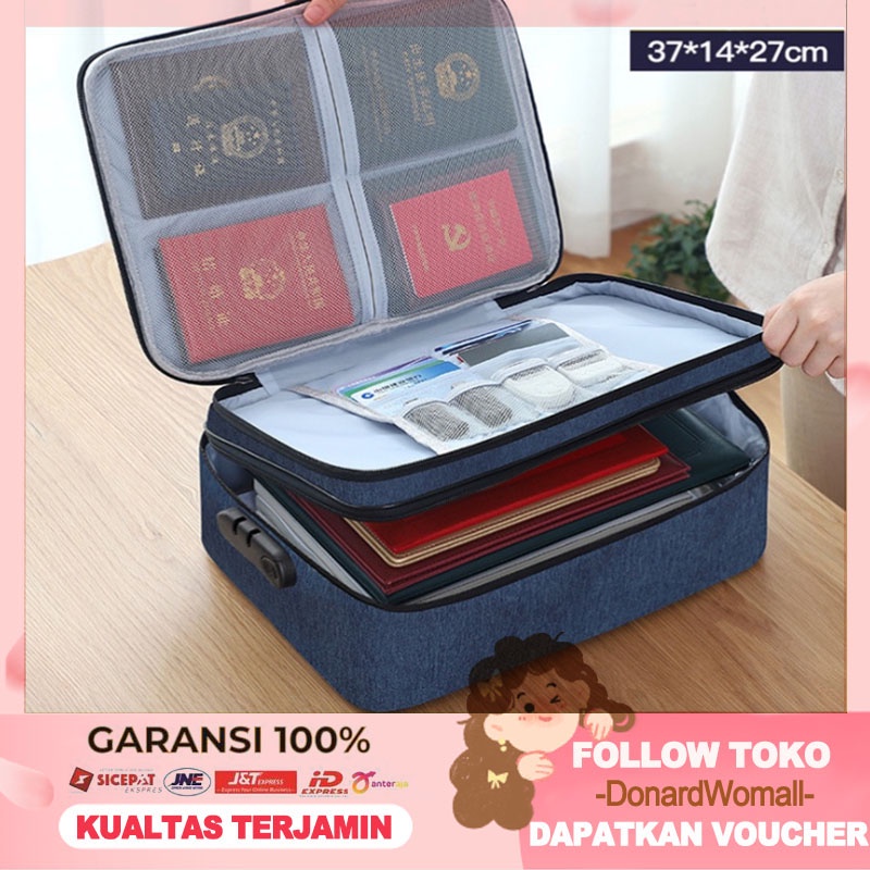 Promosi Besar Tas Penyimpanan Sertifikat Tas Dokumen Bag Tempat Dokumen Penting Tas Multifungsi Stroge Bag NEW