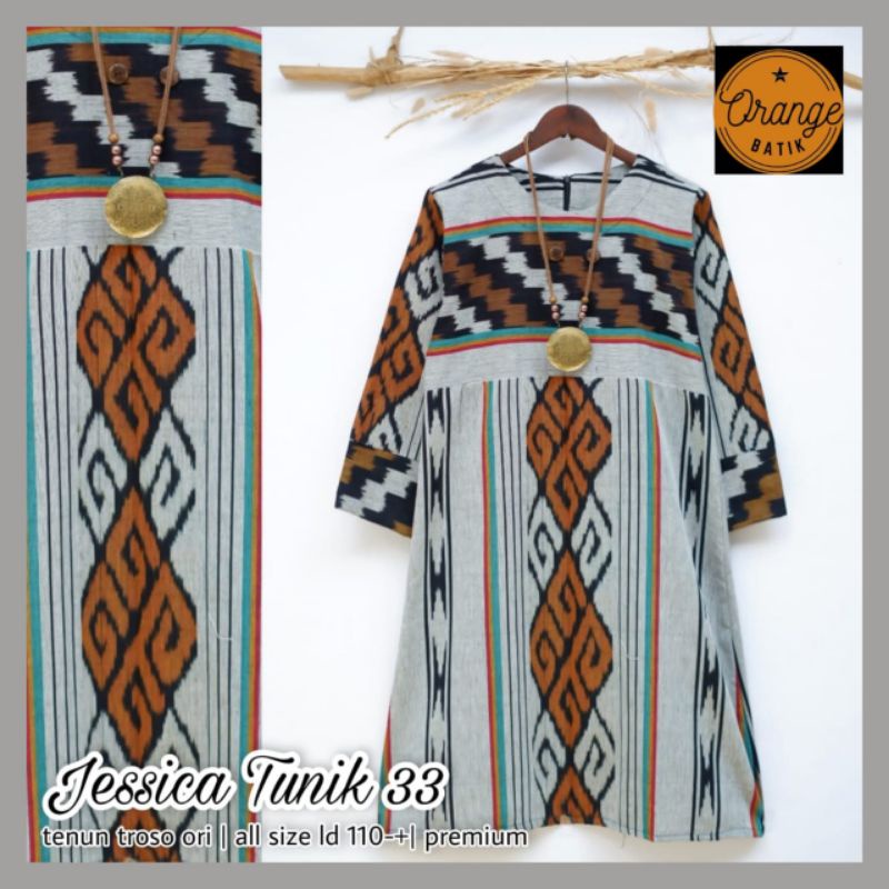 Tunik Tenun Troso Jepara Ori No Busui