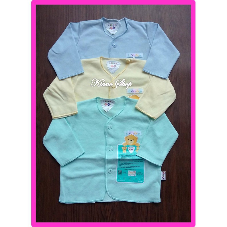 15PCS Paket Murah Baju Bayi Baru Lahir Newborn Libby Polos 0-3 dan 3-6 Bulan Laki-Laki dan Perempuan