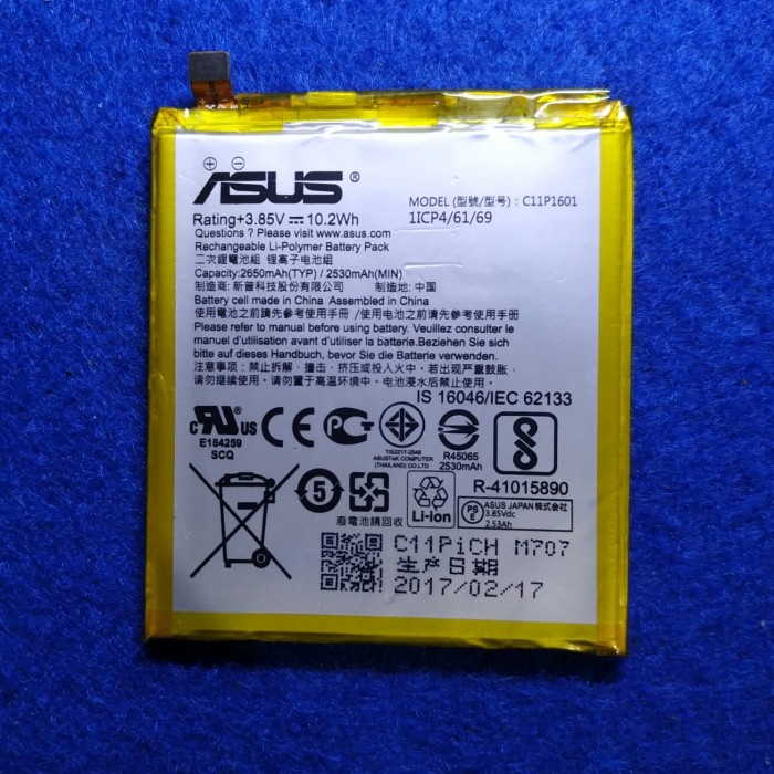 Batre Asus Zenfone 3 ze520kl original copotan