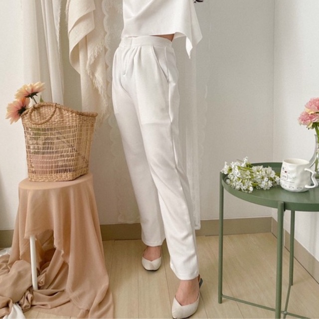 KANON - Kaede Basic Pants - Celana kantor wanita bahan scuba