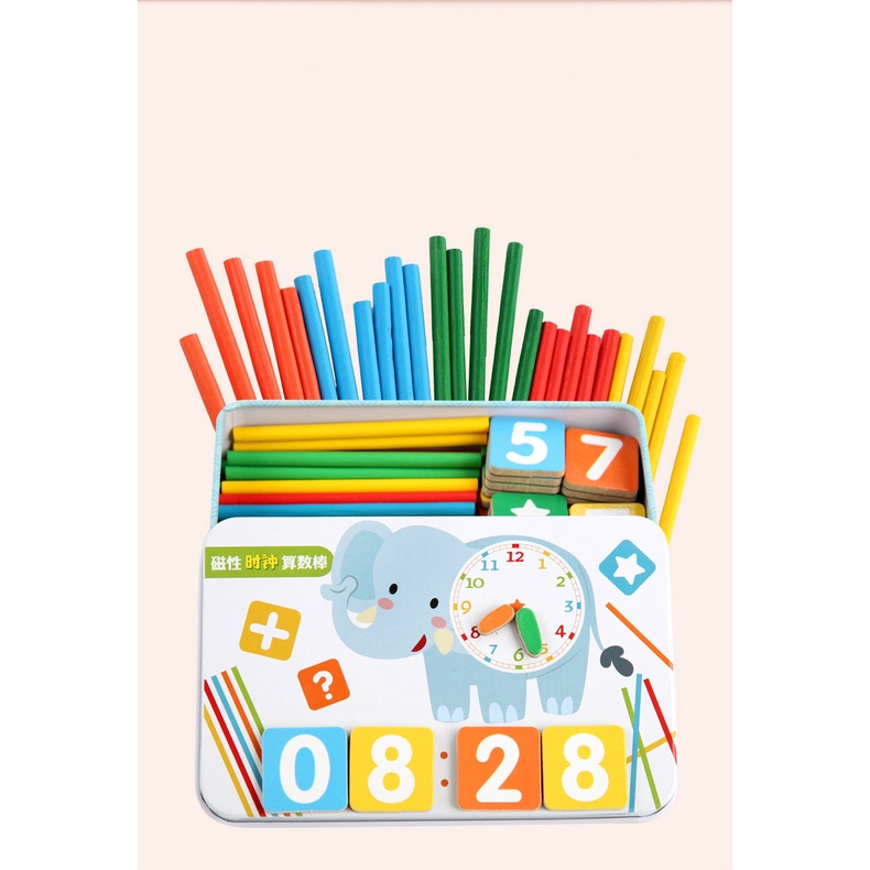 Mini Intelligence Stick 308B-6 Puzzle Angka Puzzle Magnet Mainan Edukasi Anak Mainan Berhitung Anak Alat Hitung Anak Mainan Matematika Anak