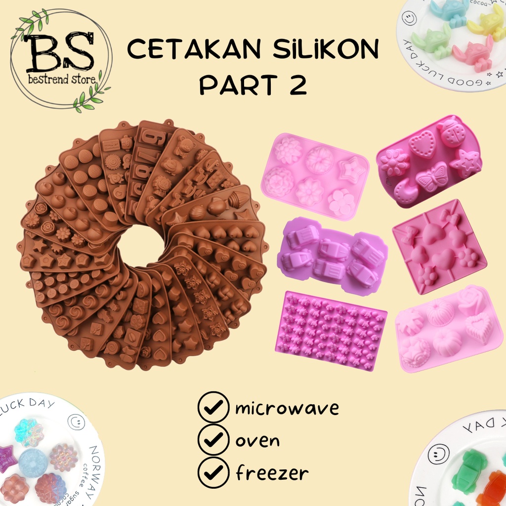 Cetakan Silikon Coklat Jelly Gummy Permen Puding Es Cokelat Silicon Karakter Aneka Bentuk Part 2