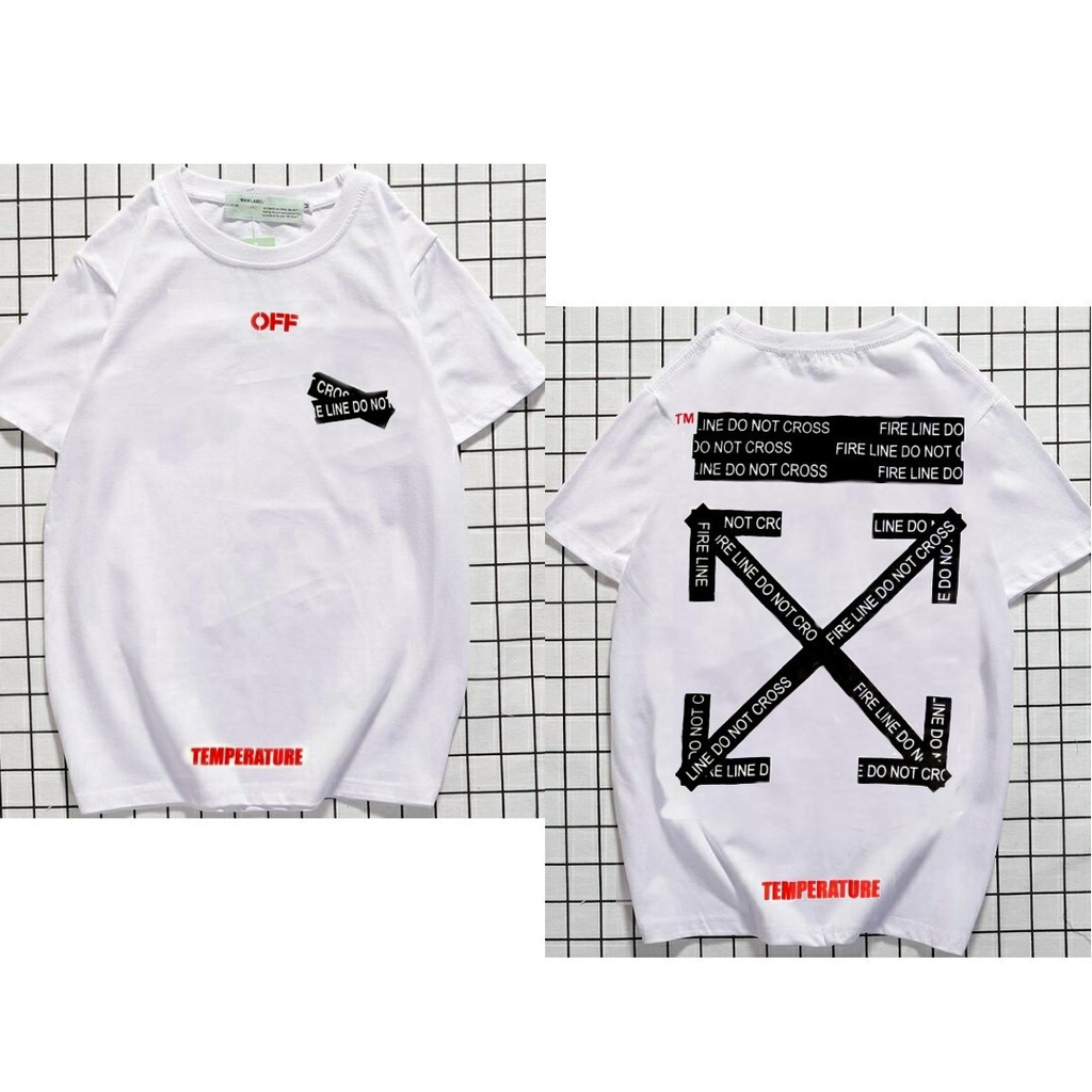 T-SHIRT OFF WHITE X UNIQLO ORIGINAL FULL TAG | KAOS DISTRO | KAOS PRIA