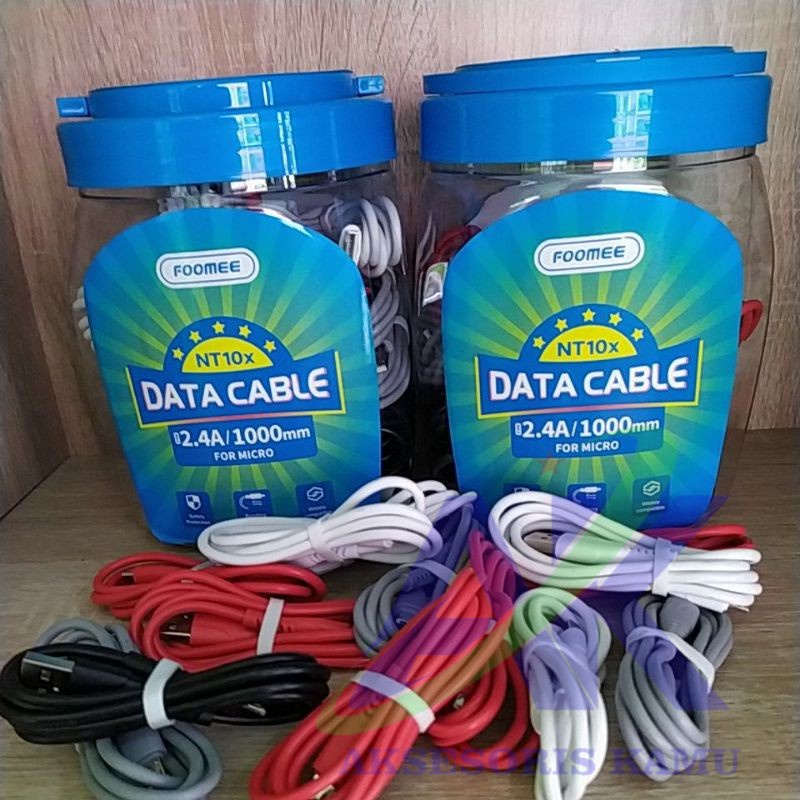 Cable Data Foomee NT11 / NT10X For Micro Perpcs / eceran Foomee Original kabel data micro usb