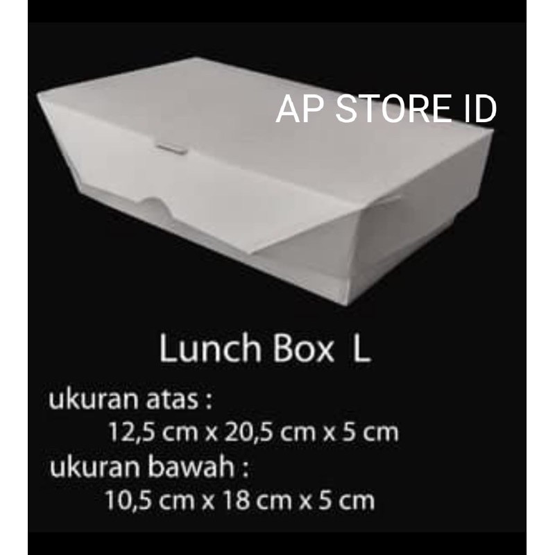 isi 50pcs Paper launch box Large (Besar)