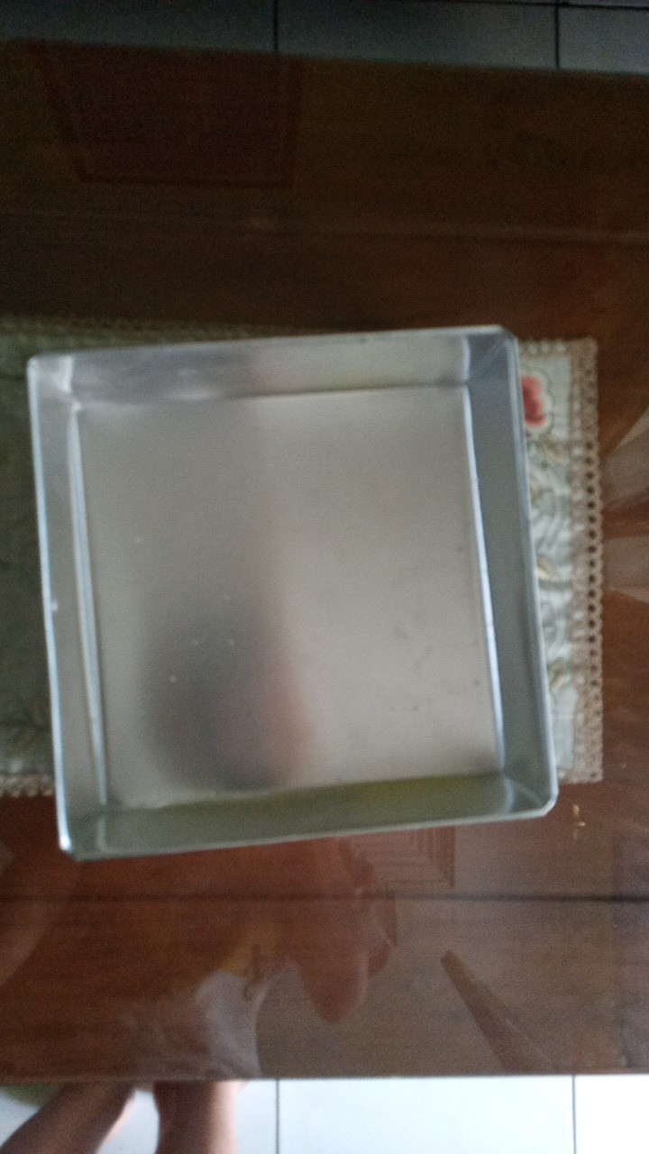 Loyang Kue Kotak Uk. 22cm*22cm Tebal 0,8mm-loyang Maksuba-loyang Browni