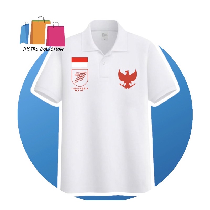KAOS POLO  77 TH INDONESIA MERDEKA // KAOS ADEM