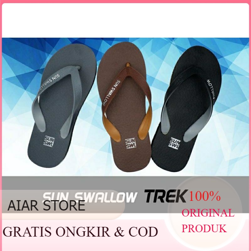 NEW SANDAL SUN SWALOW WAVE TREK BESAR | SENDAL JEPIT PRIA ELEGAN
